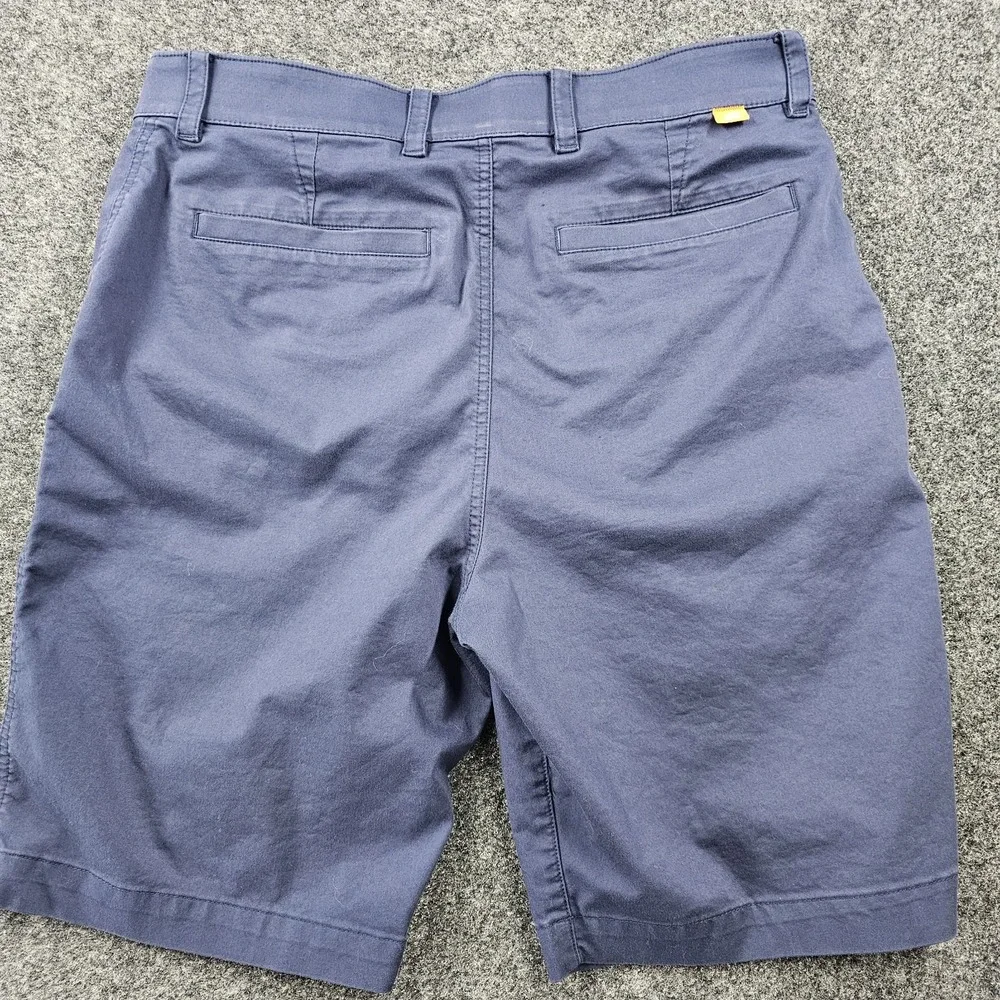 Nike Dri-FIT Performance Shorts Men's 32 Navy Stretch Flat Front Chino Casual